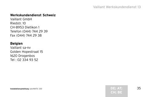 Installation calorMATIC VRT 330.pdf - Vaillant