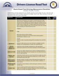 E-Basic Road Test Driving Maneuvers Checklist.ai