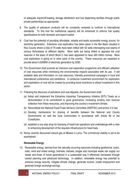 National Energy Policy - Final Draft - 14 Nov 2013