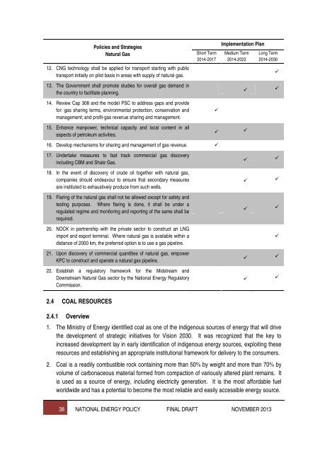 National Energy Policy - Final Draft - 14 Nov 2013