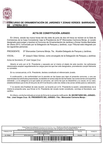 Acta constituciÃ³n Jurado y anexo solicitudes admitidas/denegadas