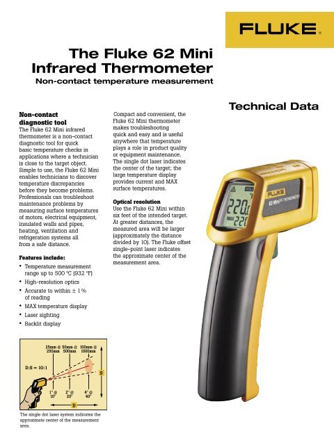 The Fluke 62 Mini Infrared Thermometer - Ampmech.com