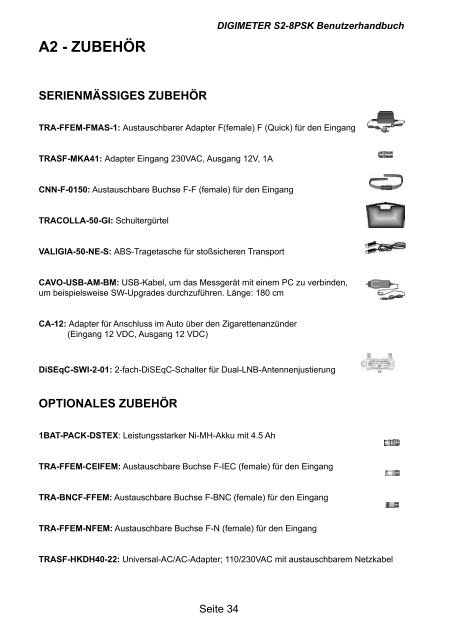 Messempfänger DigiPlus S2 und DigiMeter S2-8PSK