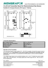 4 to 20 mA Transmitter Board for Electrochemical Gas ... - Diltronic