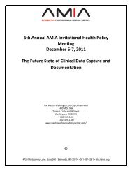 Briefing Book - American Medical Informatics Association