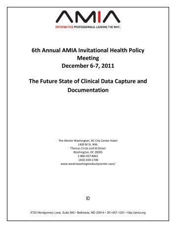 Briefing Book - American Medical Informatics Association