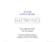 EE 42/100 Lecture 8: Op-Amps - Ali M. Niknejad - University of ...