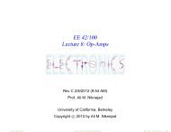 EE 42/100 Lecture 8: Op-Amps - Ali M. Niknejad - University of ...