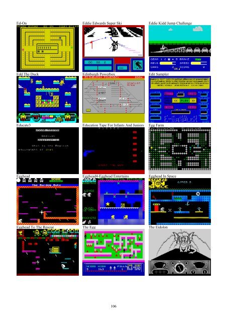 !!(Ebook) Zx Spectrum Games Screenshot Catalog (6000 Color Screenshots Of Sinclair Zx Spectrum Games 405 Pages)