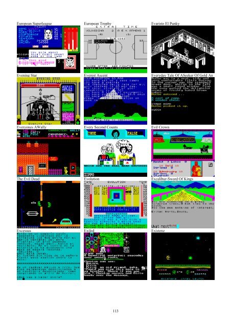 !!(Ebook) Zx Spectrum Games Screenshot Catalog (6000 Color Screenshots Of Sinclair Zx Spectrum Games 405 Pages)