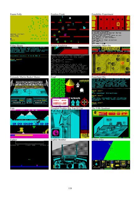 !!(Ebook) Zx Spectrum Games Screenshot Catalog (6000 Color Screenshots Of Sinclair Zx Spectrum Games 405 Pages)