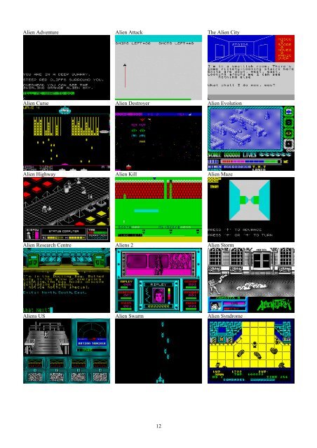 !!(Ebook) Zx Spectrum Games Screenshot Catalog (6000 Color Screenshots Of Sinclair Zx Spectrum Games 405 Pages)