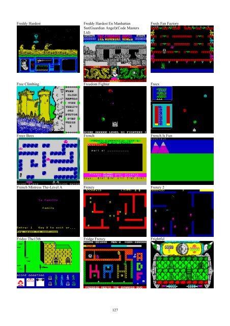 !!(Ebook) Zx Spectrum Games Screenshot Catalog (6000 Color Screenshots Of Sinclair Zx Spectrum Games 405 Pages)