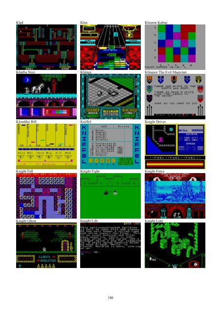 !!(Ebook) Zx Spectrum Games Screenshot Catalog (6000 Color Screenshots Of Sinclair Zx Spectrum Games 405 Pages)