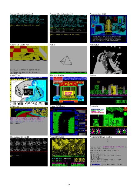 !!(Ebook) Zx Spectrum Games Screenshot Catalog (6000 Color Screenshots Of Sinclair Zx Spectrum Games 405 Pages)