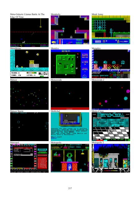 !!(Ebook) Zx Spectrum Games Screenshot Catalog (6000 Color Screenshots Of Sinclair Zx Spectrum Games 405 Pages)