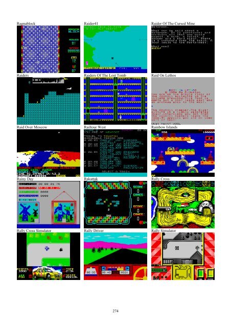 !!(Ebook) Zx Spectrum Games Screenshot Catalog (6000 Color Screenshots Of Sinclair Zx Spectrum Games 405 Pages)