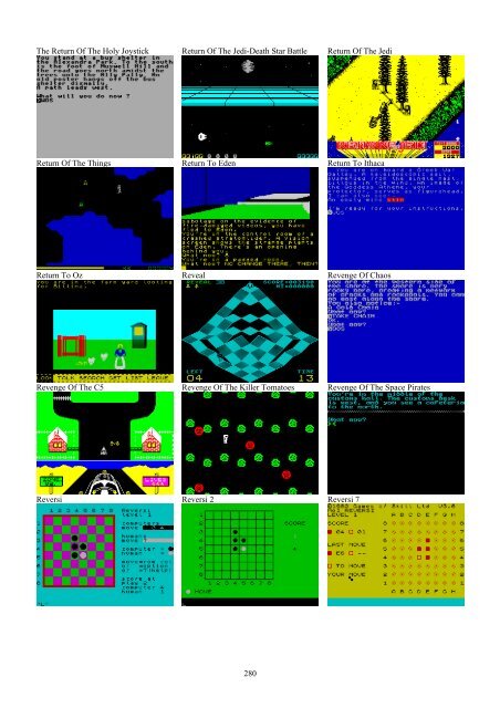 !!(Ebook) Zx Spectrum Games Screenshot Catalog (6000 Color Screenshots Of Sinclair Zx Spectrum Games 405 Pages)