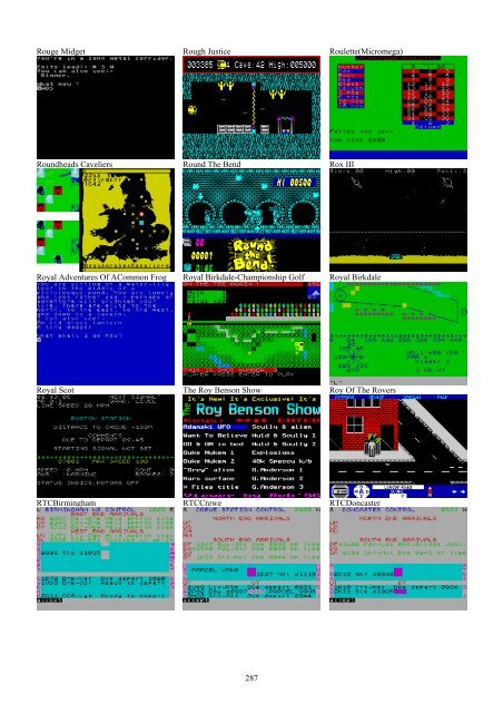 !!(Ebook) Zx Spectrum Games Screenshot Catalog (6000 Color Screenshots Of Sinclair Zx Spectrum Games 405 Pages)