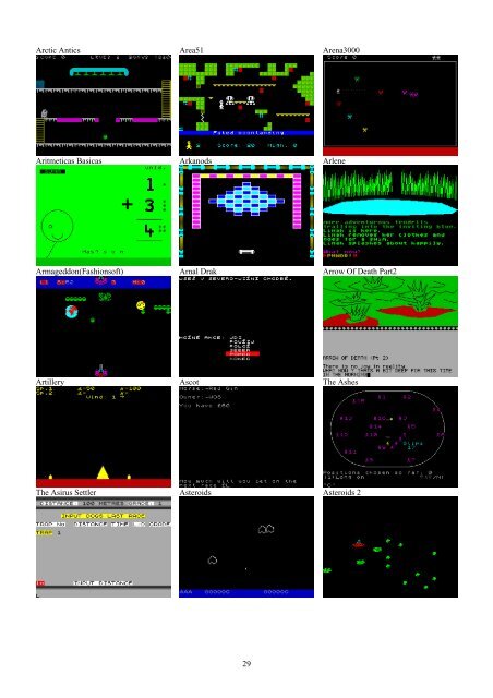 !!(Ebook) Zx Spectrum Games Screenshot Catalog (6000 Color Screenshots Of Sinclair Zx Spectrum Games 405 Pages)