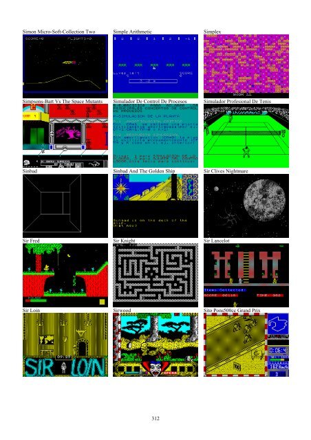 !!(Ebook) Zx Spectrum Games Screenshot Catalog (6000 Color Screenshots Of Sinclair Zx Spectrum Games 405 Pages)