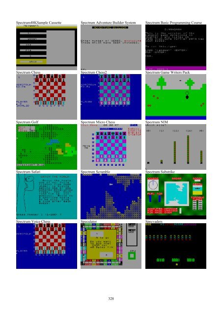 !!(Ebook) Zx Spectrum Games Screenshot Catalog (6000 Color Screenshots Of Sinclair Zx Spectrum Games 405 Pages)