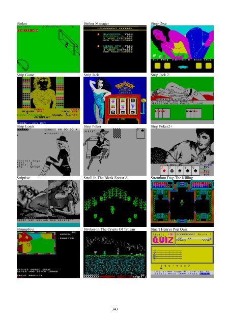 !!(Ebook) Zx Spectrum Games Screenshot Catalog (6000 Color Screenshots Of Sinclair Zx Spectrum Games 405 Pages)