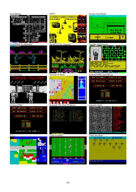 !!(Ebook) Zx Spectrum Games Screenshot Catalog (6000 Color Screenshots Of Sinclair Zx Spectrum Games 405 Pages)