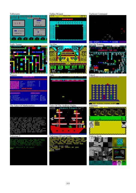 !!(Ebook) Zx Spectrum Games Screenshot Catalog (6000 Color Screenshots Of Sinclair Zx Spectrum Games 405 Pages)