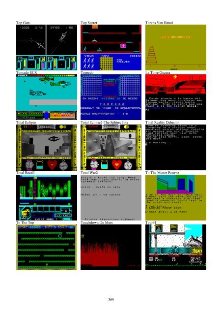 !!(Ebook) Zx Spectrum Games Screenshot Catalog (6000 Color Screenshots Of Sinclair Zx Spectrum Games 405 Pages)