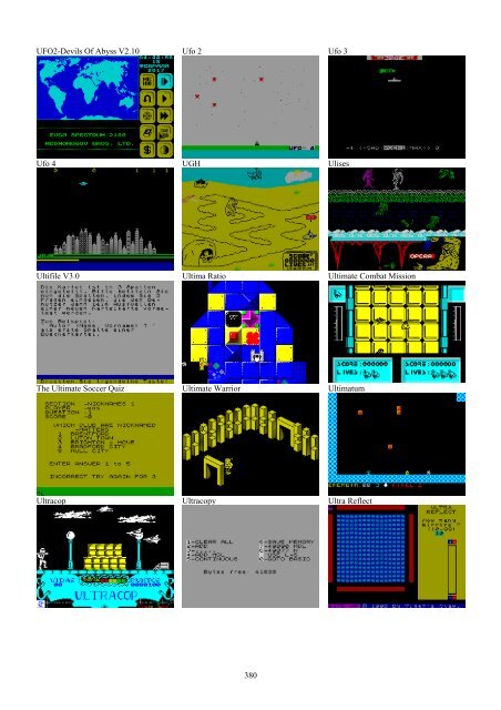 !!(Ebook) Zx Spectrum Games Screenshot Catalog (6000 Color Screenshots Of Sinclair Zx Spectrum Games 405 Pages)