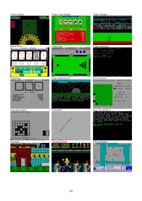 !!(Ebook) Zx Spectrum Games Screenshot Catalog (6000 Color Screenshots Of Sinclair Zx Spectrum Games 405 Pages)