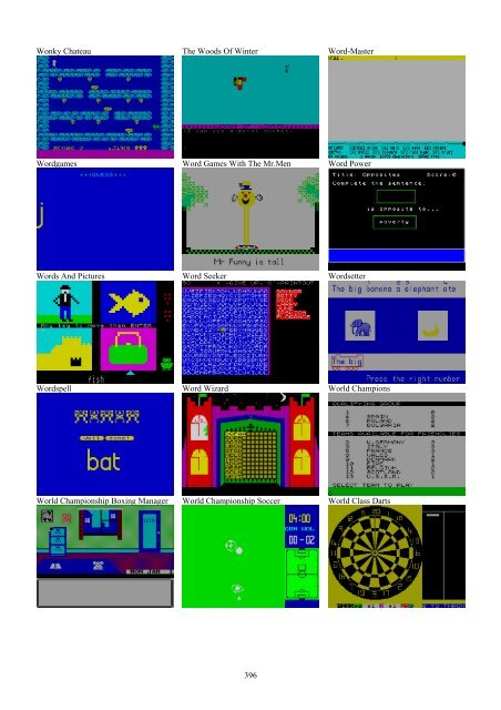 !!(Ebook) Zx Spectrum Games Screenshot Catalog (6000 Color Screenshots Of Sinclair Zx Spectrum Games 405 Pages)