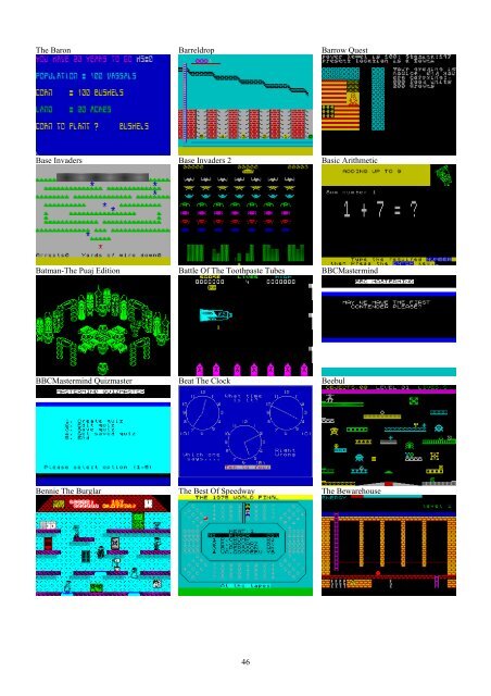 !!(Ebook) Zx Spectrum Games Screenshot Catalog (6000 Color Screenshots Of Sinclair Zx Spectrum Games 405 Pages)