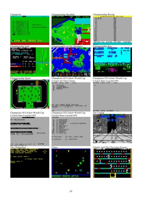 !!(Ebook) Zx Spectrum Games Screenshot Catalog (6000 Color Screenshots Of Sinclair Zx Spectrum Games 405 Pages)