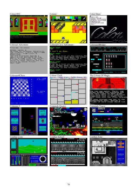 !!(Ebook) Zx Spectrum Games Screenshot Catalog (6000 Color Screenshots Of Sinclair Zx Spectrum Games 405 Pages)