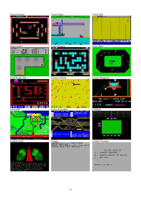 !!(Ebook) Zx Spectrum Games Screenshot Catalog (6000 Color Screenshots Of Sinclair Zx Spectrum Games 405 Pages)