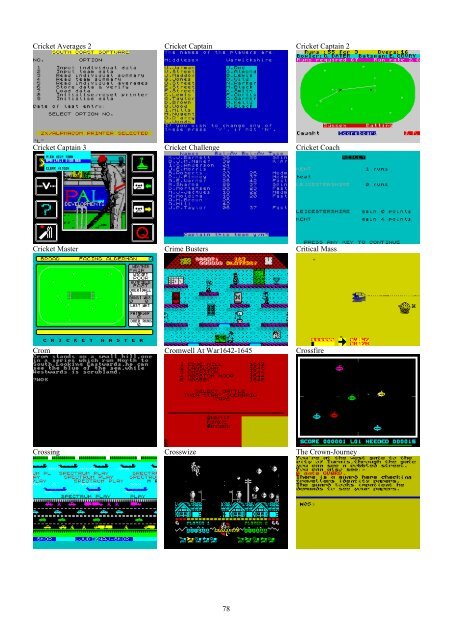 !!(Ebook) Zx Spectrum Games Screenshot Catalog (6000 Color Screenshots Of Sinclair Zx Spectrum Games 405 Pages)