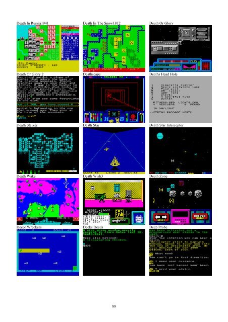 !!(Ebook) Zx Spectrum Games Screenshot Catalog (6000 Color Screenshots Of Sinclair Zx Spectrum Games 405 Pages)