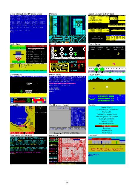 !!(Ebook) Zx Spectrum Games Screenshot Catalog (6000 Color Screenshots Of Sinclair Zx Spectrum Games 405 Pages)