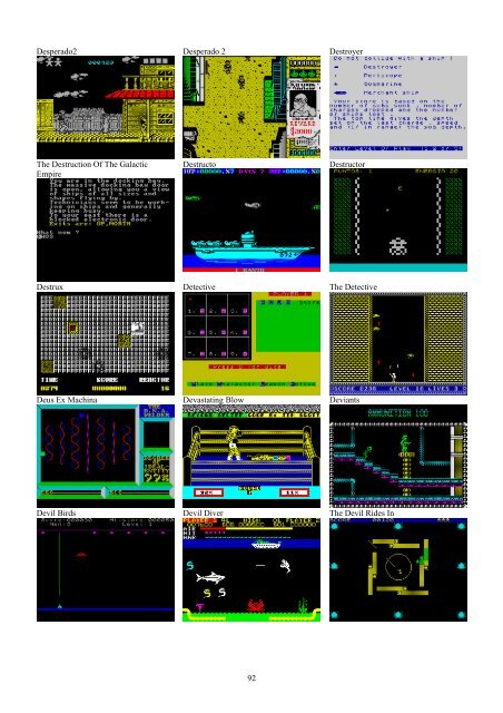 !!(Ebook) Zx Spectrum Games Screenshot Catalog (6000 Color Screenshots Of Sinclair Zx Spectrum Games 405 Pages)