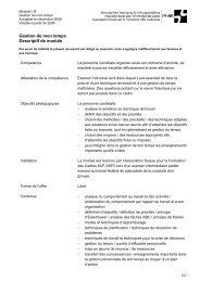 Gestion de mon temps Descriptif de module