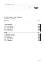 NYA Grand C-Max PRISLISTA - Upplands Motor