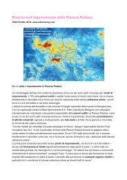 Ricerca sull'inquinamento della Pianura Padana - Erboristeria ...