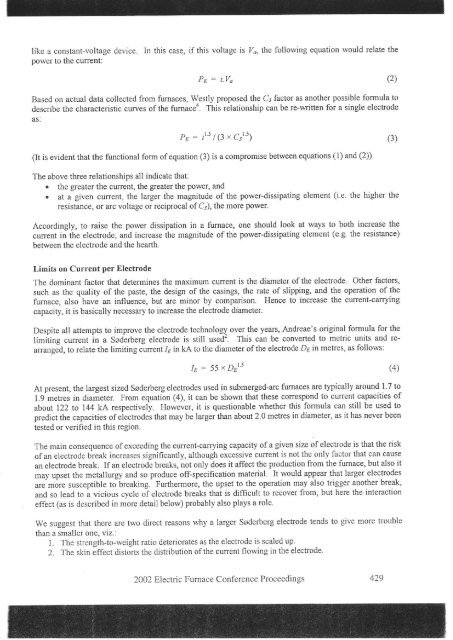 the application and scale-up of ac and dc smelting furnaces ... - Mintek