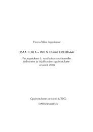 OSAAT LUKEA â MITEN OSAAT KIRJOITTAA? - Opetushallitus