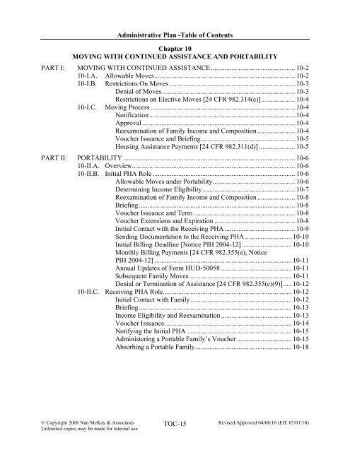 ADMINISTRATIVE PLAN - San Antonio Housing Authority