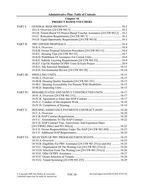 ADMINISTRATIVE PLAN - San Antonio Housing Authority