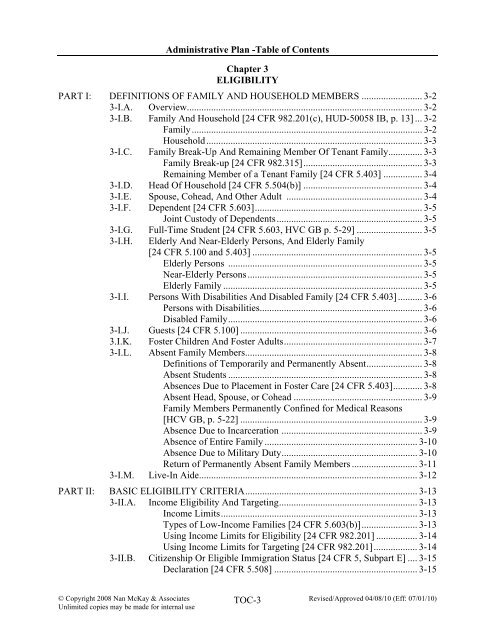 ADMINISTRATIVE PLAN - San Antonio Housing Authority