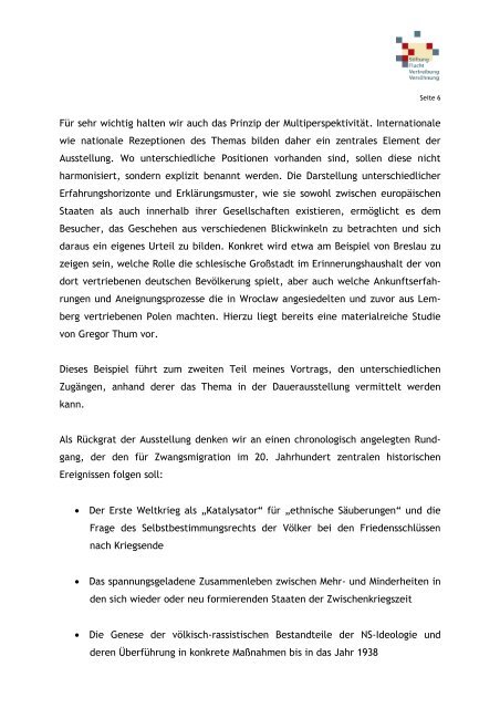 Vortrag [PDF] - Stiftung Flucht, Vertreibung, VersÃ¶hnung